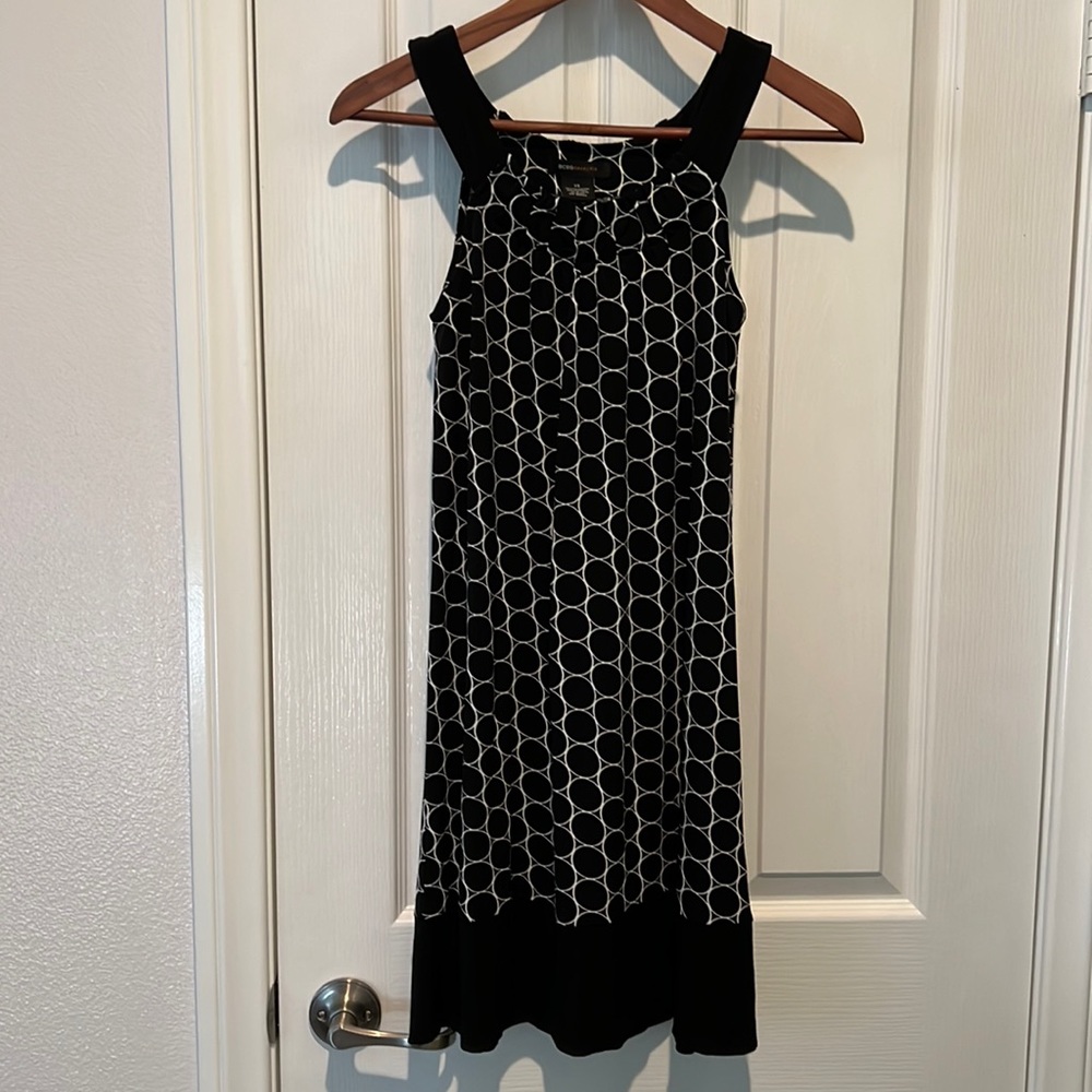 BCBGMaxAzria black circle dress